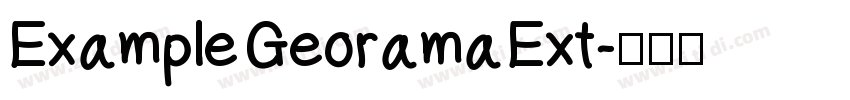 Example Georama Ext字体转换